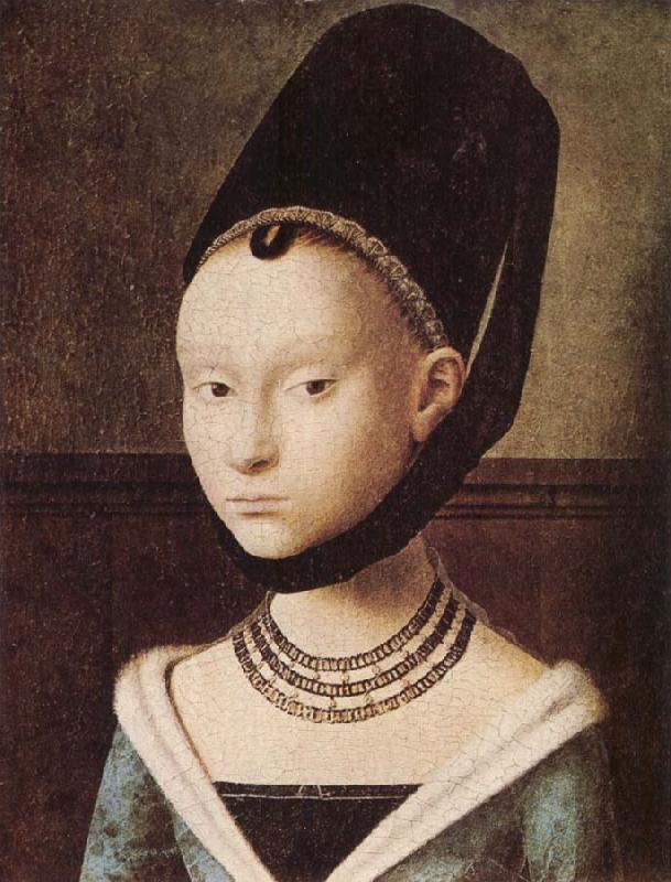 Petrus Christus Portrati of a Lady oil painting picture